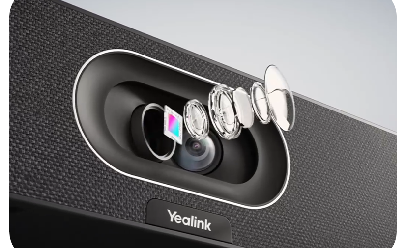 Barre de visioconférence Yealink A40 - Vue décomposée de l'optique