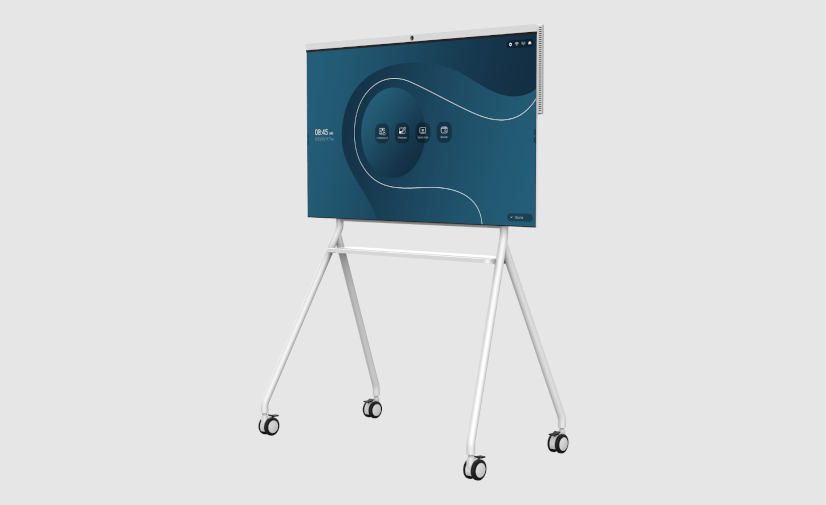 Ecran collaboratif INNEX MEETING HUB CM55 sur son chariot mobile