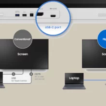 Deux façon de se connecter au Flip 75 et 85 pouces