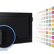 Emplacement OPS pour l'écran interactif SAMSUNG flip 75 et 85 pouces