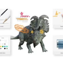 Outils de créativité et dessin sur l'écran interactif SAMSUNG flip 75 et 85 pouces