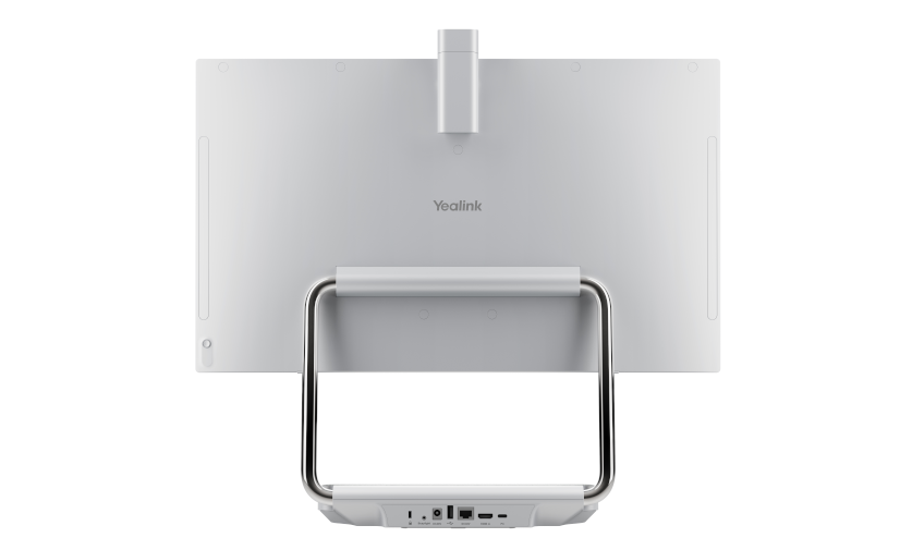 Ecran collaboratif Yealink DeskVision A24 - Ecran de 24 pouces tactile équipé d'une caméra pour un bureau individuel - Vue arrière