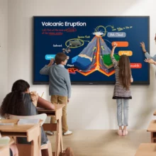 L'écran interactif SAMSUNG série WAF existe en 65, 75 et 86 pouces - Ecole