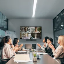 Barre de visioconférence YEALINK-A30 - Cas d'usage dans une salle de réunion