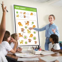 L'écran interactif SAMSUNG Flip 55 pouces - Mode Paperboard avec des enfants