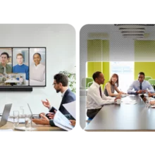 Barre de visioconférence YEALINK A40 avec tablette - Cas d'usage en salle de réunion
