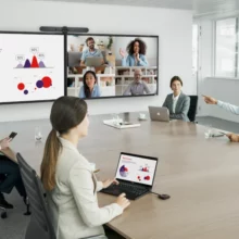 BARCO Clickshare - Exemple d'un cas en double écran