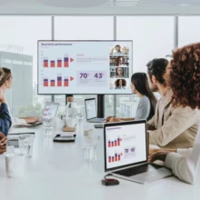 Cas d'une salle équipée d'un système sans fil clickshare