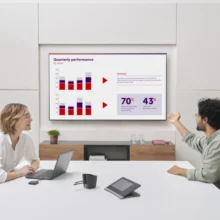 Cas d'une salle équipée d'un système sans fil clickshare
